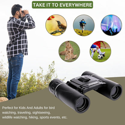 Ghime Binoculars for Long Distance 8x21 Compact Binocular Small Clear View, Easy Focus Lightweight Portable Binoculars for Bird Watching, Travel, Concert