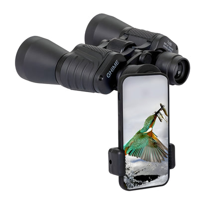 Ghime Binoculars for Long Distance, 7x50 Ultra HD Binocular for Bird Watching, Wildlife and Range 2000 Meter with Phone Adapter, Storage Bag, Wide Eyepiece and Bright BAK 4 Glass